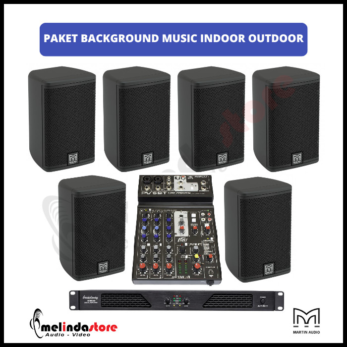 Paket Sound System Background Music Speaker Martin Audio | 6 Speaker